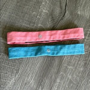 Lululemon Athletica Pink and Blue Hair Accessories Set